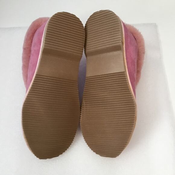 Mr. Sheepskin Pink Sheepskin Slippers - Picture 6 of 8